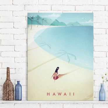 Obraz na szkle - Plakat podróżniczy - Hawaje
