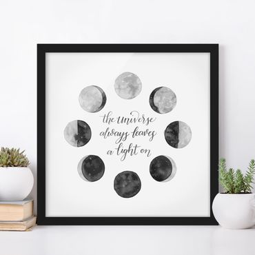 Plakat w ramie - Oda do Księżyca - Wszechświat