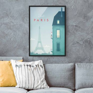 Plakat w ramie - Plakat podróżniczy - Paryż