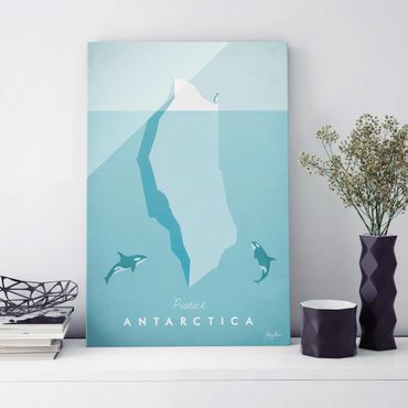 Obraz na szkle - Plakat podróżniczy - Antarktyda