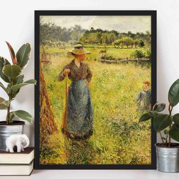 Plakat w ramie - Camille Pissarro - Żona hochsztaplera