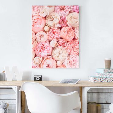 Obraz na szkle - Rosy Rosé Coral Shabby