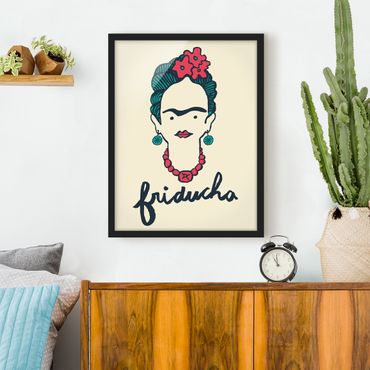 Plakat w ramie - Frida Kahlo - Friducha