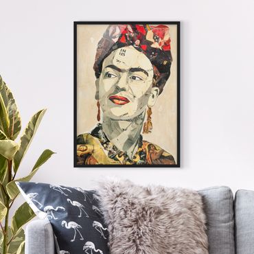 Plakat w ramie - Frida Kahlo - kolaż Nr 2