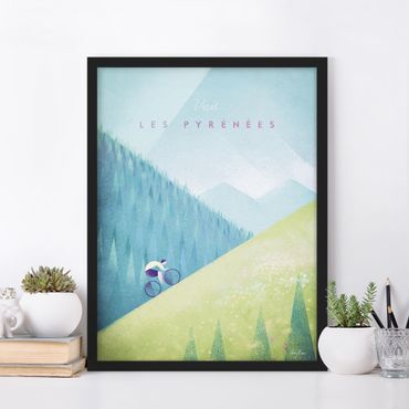 Plakat w ramie - Plakat podróżniczy - Pireneje