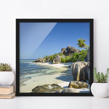 Plakat w ramie - Dream Beach Seychelles