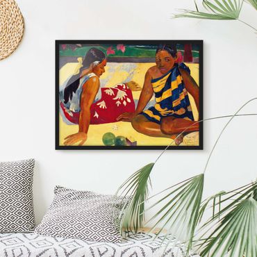 Plakat w ramie - Paul Gauguin - Kobiety z Tahiti