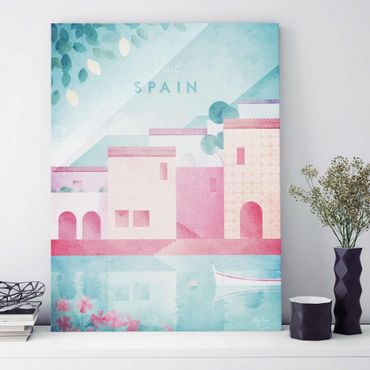 Obraz na szkle - Plakat podróżniczy - Hiszpania