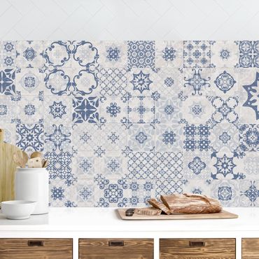 Panel ścienny do kuchni - Płytki ceramiczne Agadir Niebieski