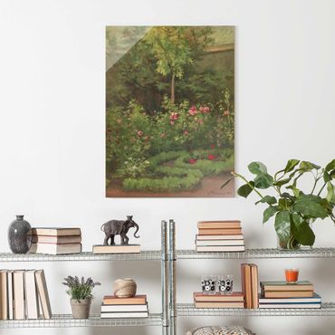 Obraz na szkle - Camille Pissarro - Ogród różany