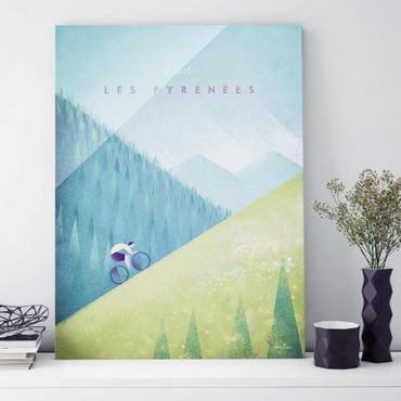 Obraz na szkle - Plakat podróżniczy - Pireneje