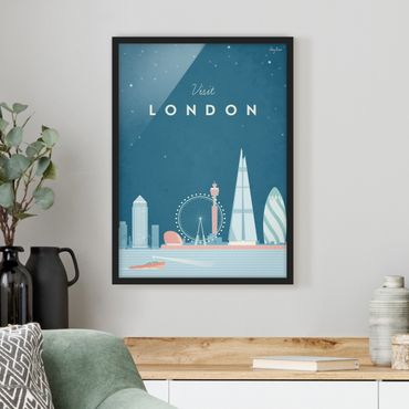 Plakat w ramie - Plakat podróżniczy - Londyn