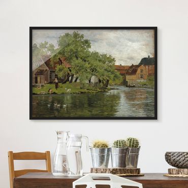Plakat w ramie - Edvard Munch - Rzeka Akerselven