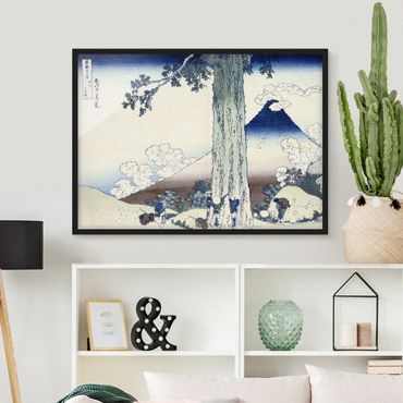 Plakat w ramie - Katsushika Hokusai - Przełęcz Mishima w prowincji Kai