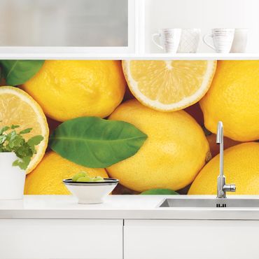 Panel ścienny do kuchni - soczyste cytryny