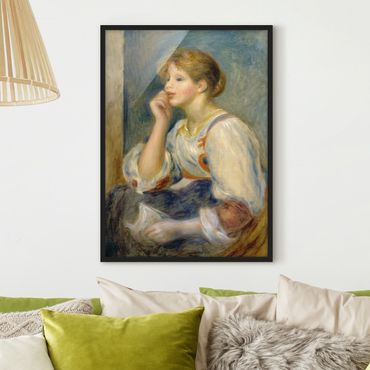Plakat w ramie - Auguste Renoir - Młoda dziewczyna z listem