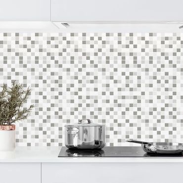 Panel ścienny do kuchni - Zestaw zimowy płytek mozaikowych
