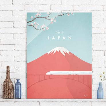 Obraz na szkle - Plakat podróżniczy - Japonia