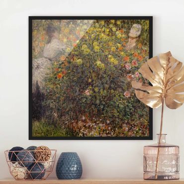 Plakat w ramie - Claude Monet - Ogród kwiatowy