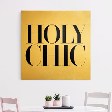 Złoty obraz na płótnie - HOLY CHIC