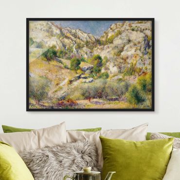 Plakat w ramie - Auguste Renoir - Skały w pobliżu Estaque