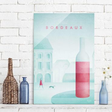 Obraz na szkle - Plakat podróżniczy - Bordeaux