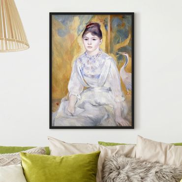Plakat w ramie - Auguste Renoir - Młoda dziewczyna z łabędziem