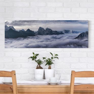 Obraz na płótnie - Morze chmur w Himalajach