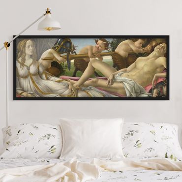 Plakat w ramie - Sandro Botticelli - Wenus i Mars