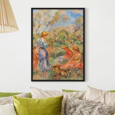 Plakat w ramie - Auguste Renoir - Krajobraz z kobietą i dzieckiem
