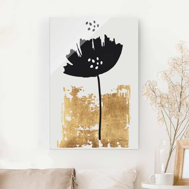 Obraz na szkle - Kwiat złotego maku