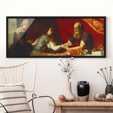 Plakat w ramie - Jusepe de Ribera - Izaak i Jakub