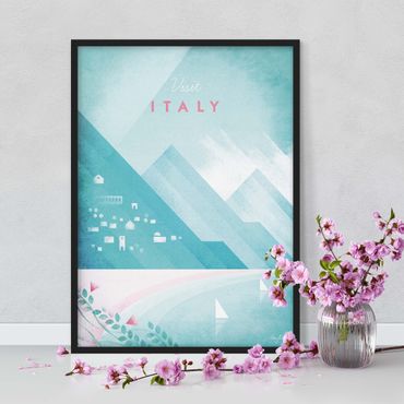 Plakat w ramie - Plakat podróżniczy - Włochy