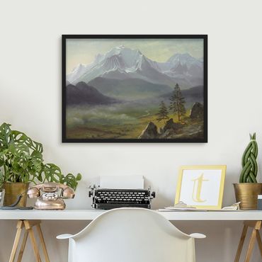 Plakat w ramie - Albert Bierstadt - Mont Blanc