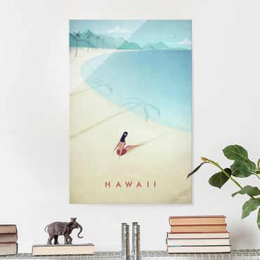 Obraz na szkle - Plakat podróżniczy - Hawaje