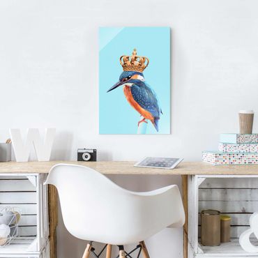 Obraz na szkle - Lodowy ptak z koroną
