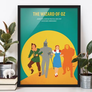 Plakat w ramie - Plakat filmowy Czarnoksiężnika z Krainy Oz