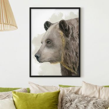 Plakat w ramie - Przyjaciele z lasu - Niedźwiedź