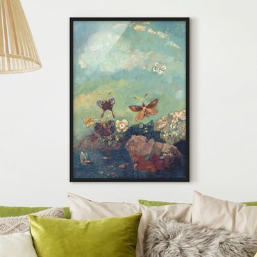 Plakat w ramie - Odilon Redon - Motyle