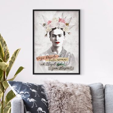 Plakat w ramie - Frida Kahlo - Cytat