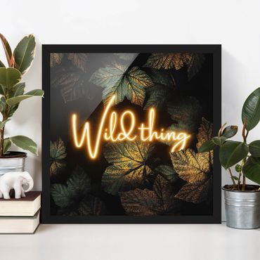 Plakat w ramie - Złote liście Wild Thing