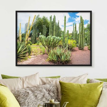 Plakat w ramie - Krajobraz z kaktusami