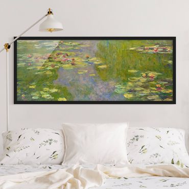 Plakat w ramie - Claude Monet - Zielone lilie wodne
