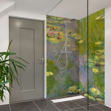 Tylna ścianka prysznicowa - Claude Monet - Green Waterlilies