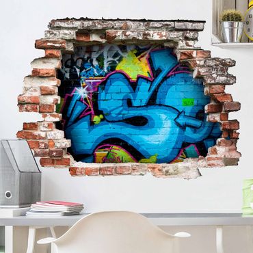 Naklejka na ścianę - Kolory graffiti