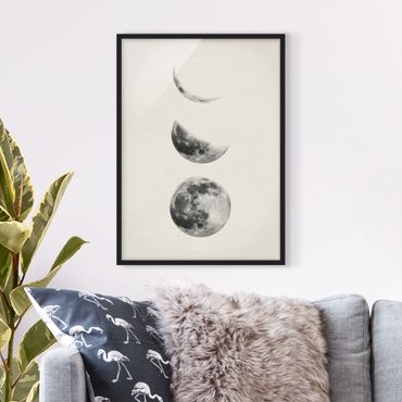 Plakat w ramie - Trzy księżyce