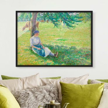 Plakat w ramie - Camille Pissarro - Kowbojka
