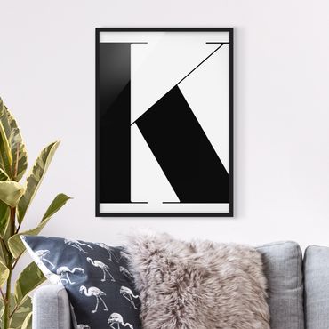 Plakat w ramie - Litera antyczna K