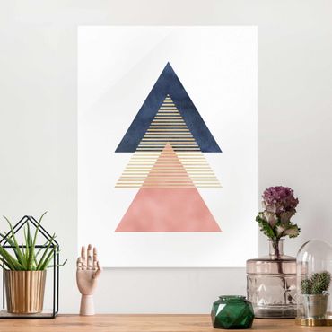 Obraz na szkle - Trzy trójkąty