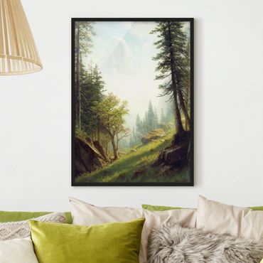 Plakat w ramie - Albert Bierstadt - W Alpach Berneńskich